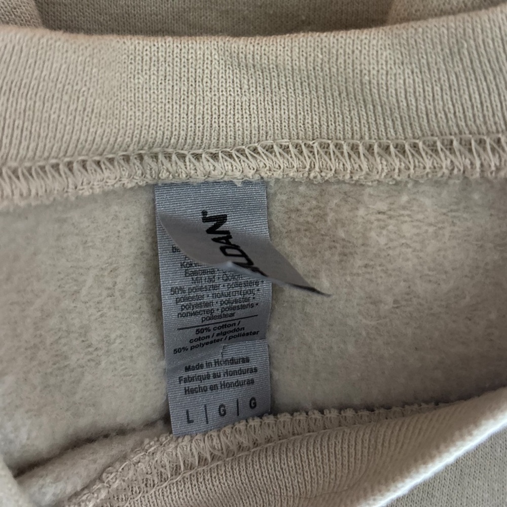 Cream/ Biege Sweatshirt with TV Fish Embroidery - Picture 3 of 7